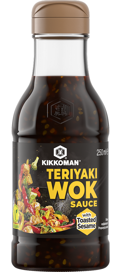 Salsa Kikkoman Teriyaki Wok con sésamo tostado
